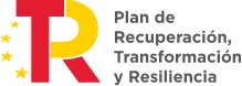 Logotipo del Plan de Recuperación, Transformación y Resiliencia de España, financiado por la Unión Europea.